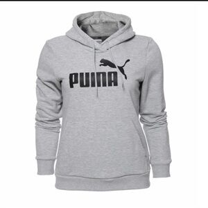 Puma Women's Light Gray Hoodie